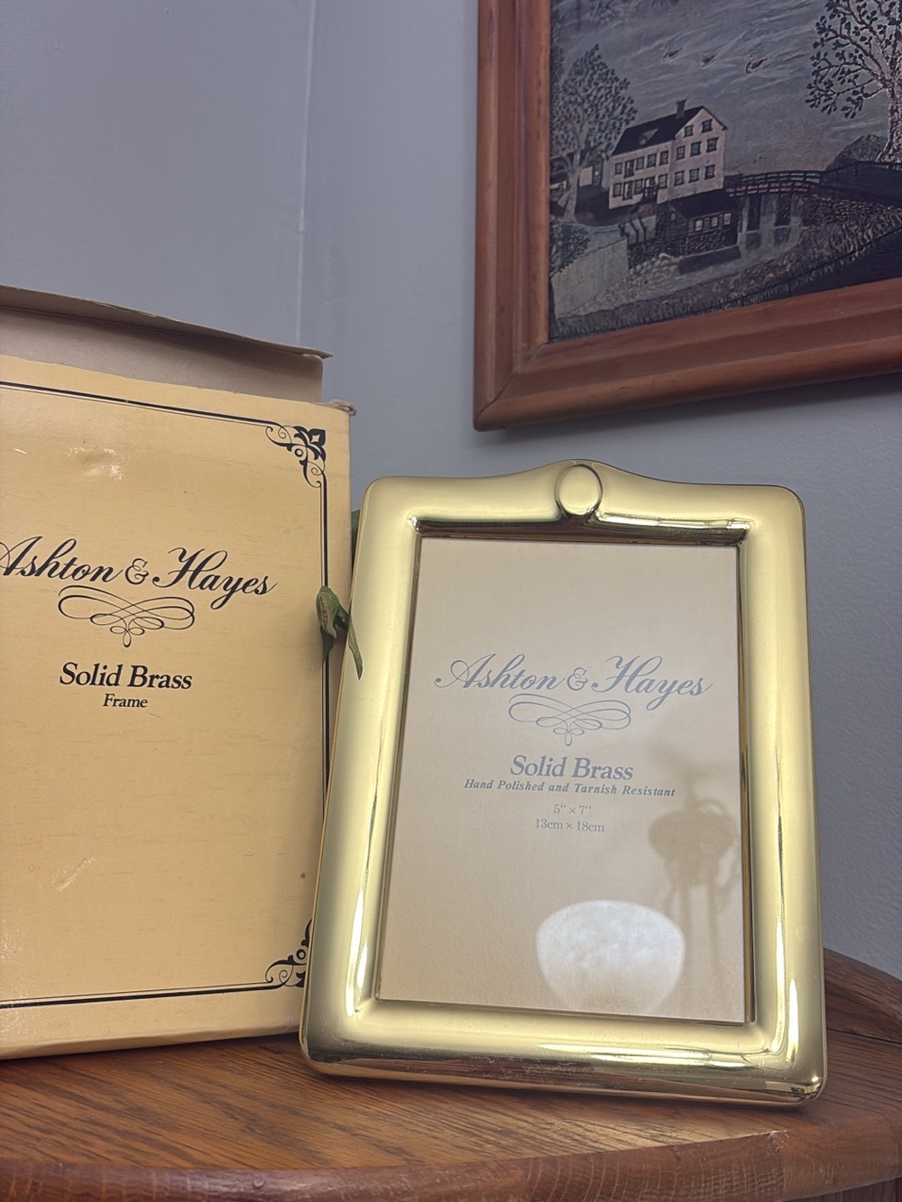 Gold Solid Brass Picture Frame - Classic Accent